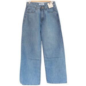Jean Wide Leg para Mujer KAMYLA – Celeste con Brillo