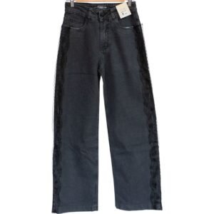 Jean Wide Leg para Mujer KAMYLA – Negro Lavado